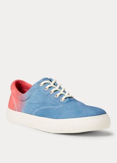 Zapatillas Polo Ralph Lauren Hombre Azul Marino / Rojos - Ombré Canvas - NMVAW9382